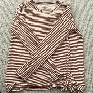 Madewell side tie shirt